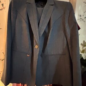 Women’s Blue Blazer and Skirt